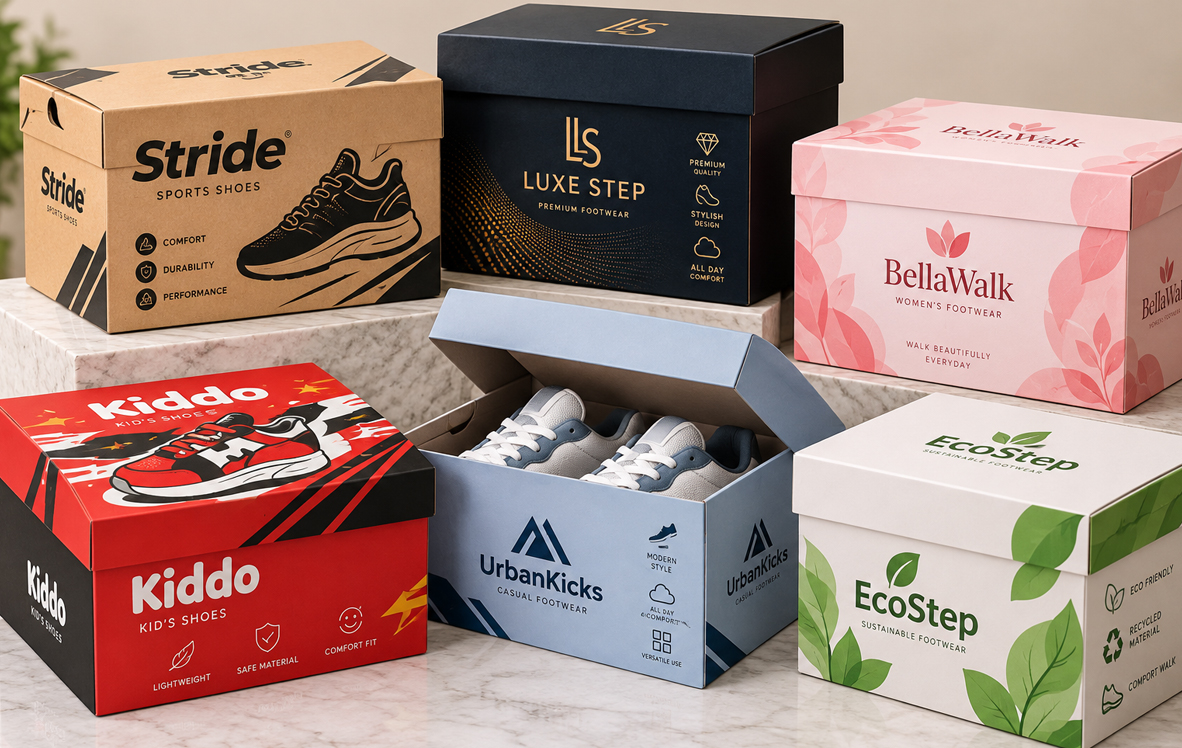 Custom Die-Cut Shoe Boxes